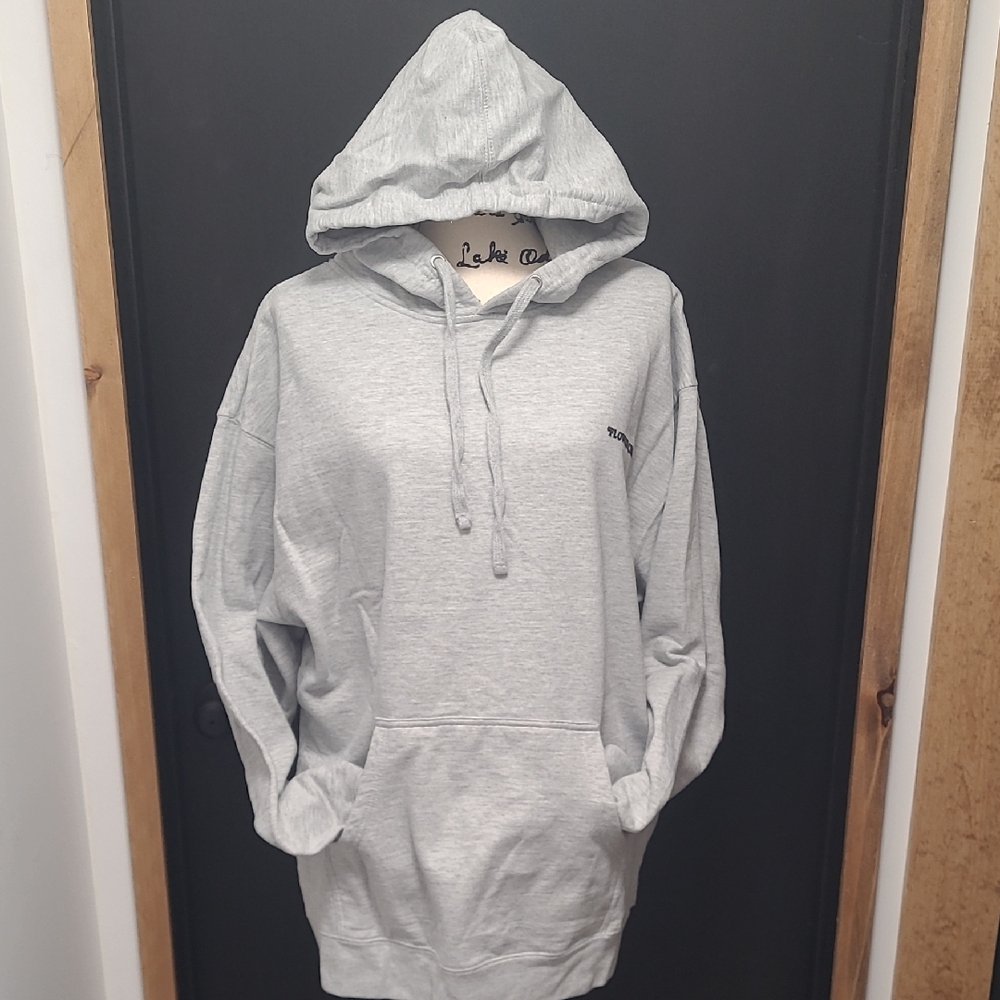 Women's Light Gray Hoodie With Positive Message